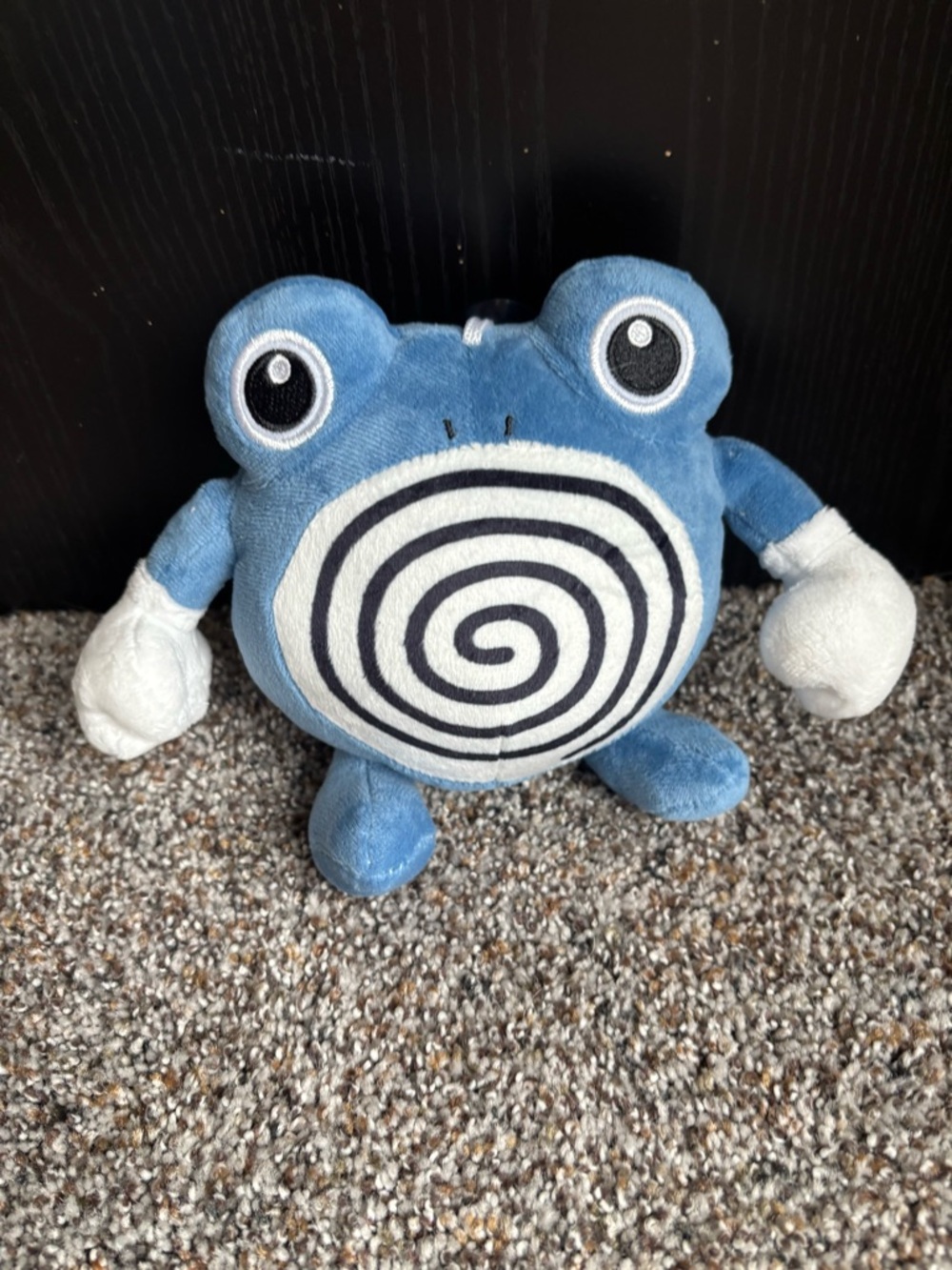 Pokemon Poliwhirl Plush Blue Water Type Spiral Belly Arms Plush Toy